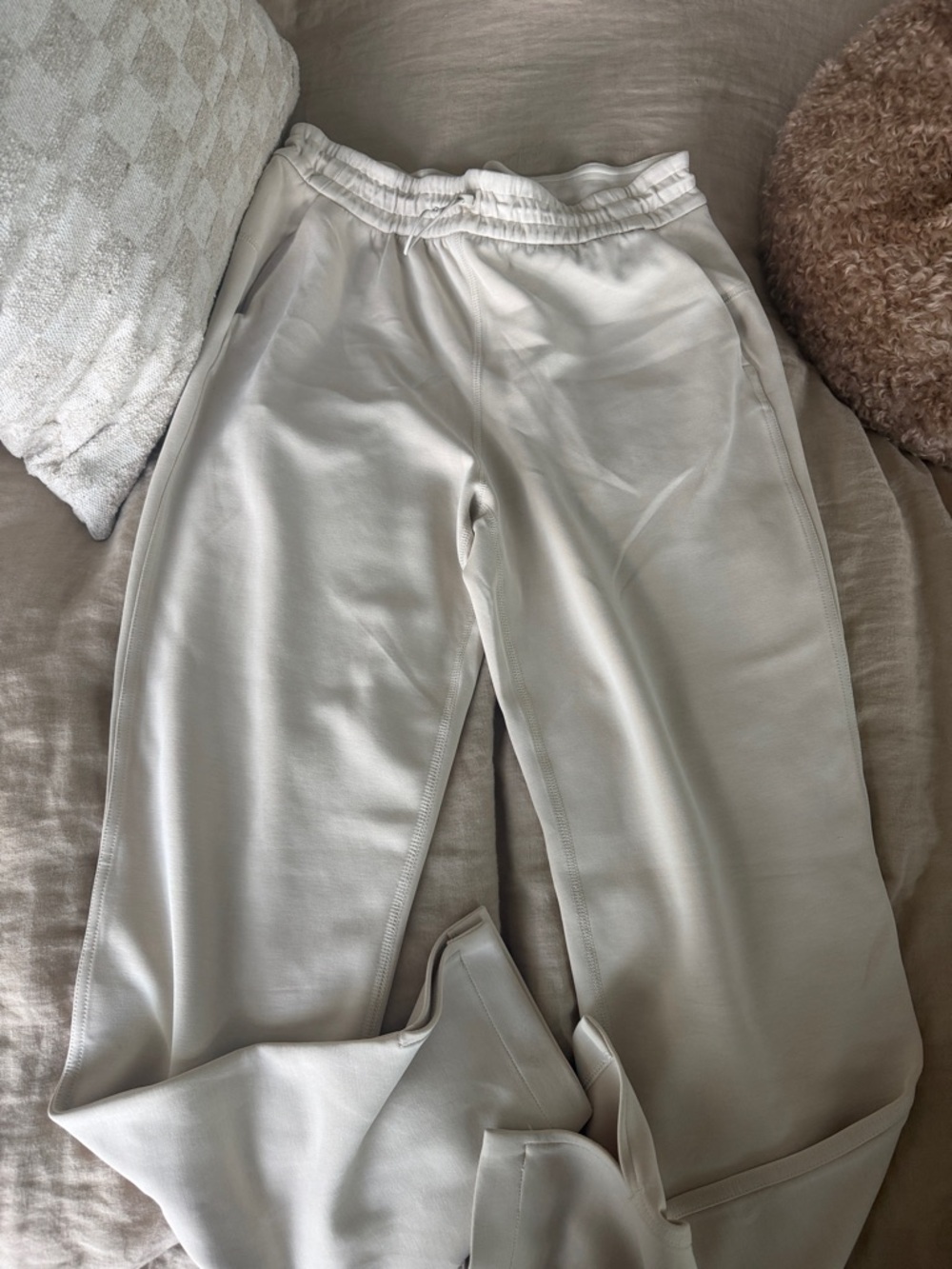 lululemon athletica Cream High-Waist Lounge Pants
